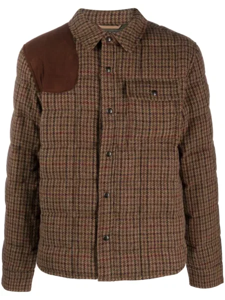 Dugo košulja Polo Ralph Lauren karirana s okruglim izrezom siva