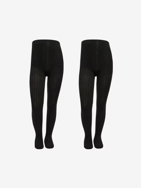 Penti Hulahopke PENTI Mädchen Pretty Rib Strumpfhose' crna