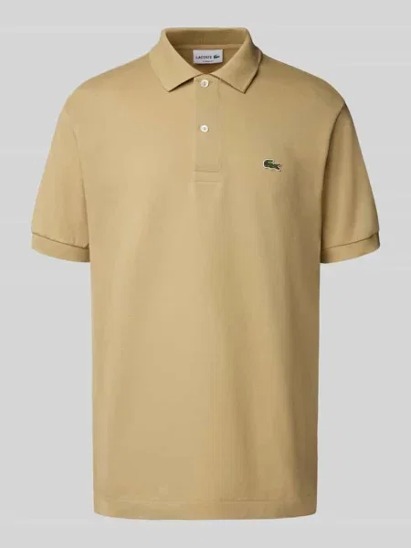Koszulka polo Lacoste klasyczna z krótkim rękawem beżowa