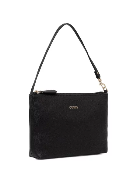 Geantă shopper Guess cu autograf negru