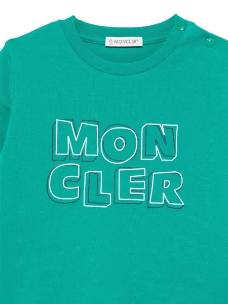 Koszulka dziecięca Moncler Enfant zielona