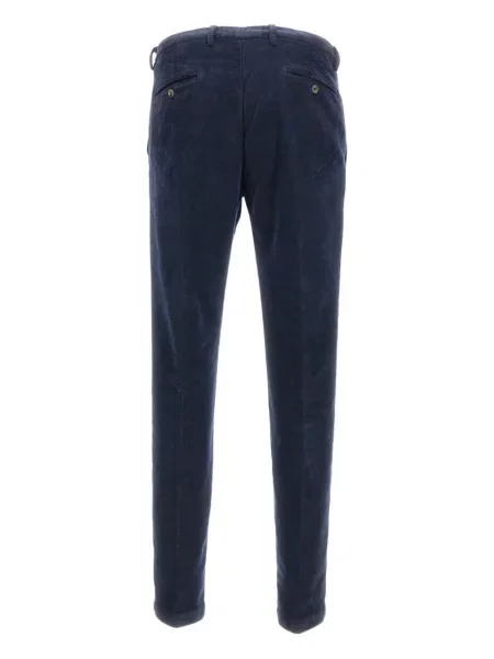 Pantaloni Briglia 1949 de catifea albastru
