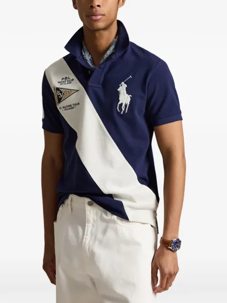 Șosete Polo Ralph Lauren cu broderie în carouri de flanelă verde