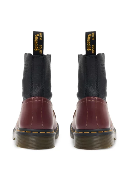 Botine Dr. Martens din piele roșu
