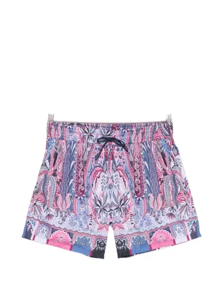 Παντελόνι κολύμβησης Etro με σχέδιο paisley μπλε