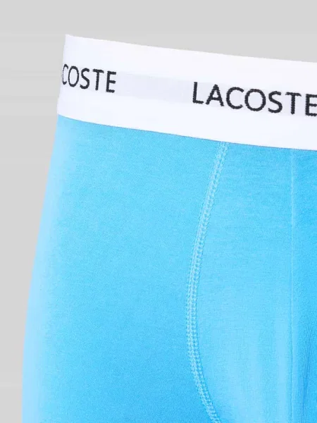 Obcisłe bokserki w zestawie 3 szt. z mieszanki bawełny Lacoste niebieskie