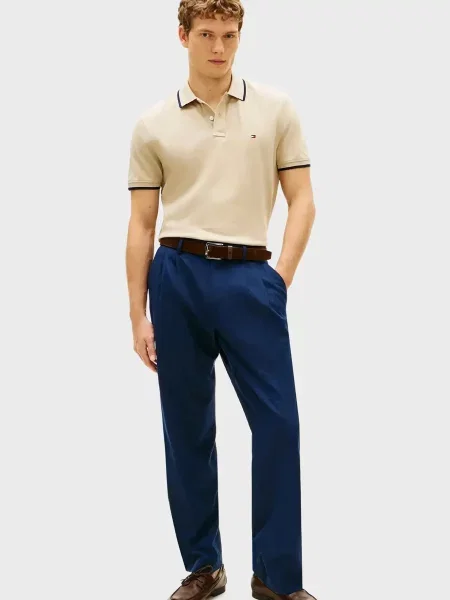 Поло Tommy Hilfiger бежевое