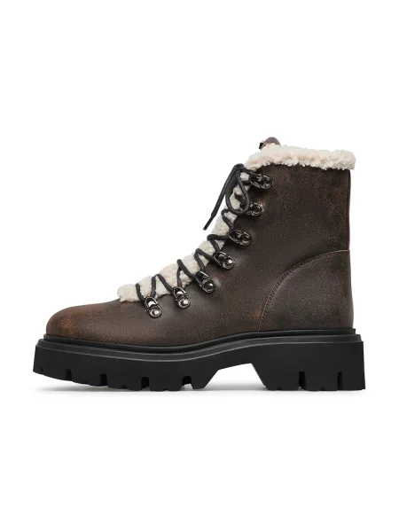 Buty do kostki Loriblu skórzane brązowe