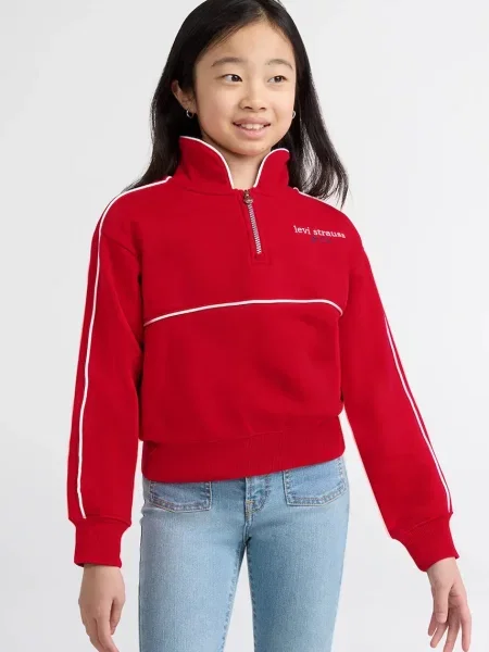 Levi's hanorac pentru copii cu MEET AND GREET HALF ZIP