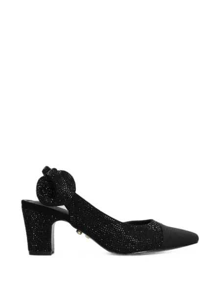 Pantofi cu toc Twenty Fourhaitch cu model floral negru
