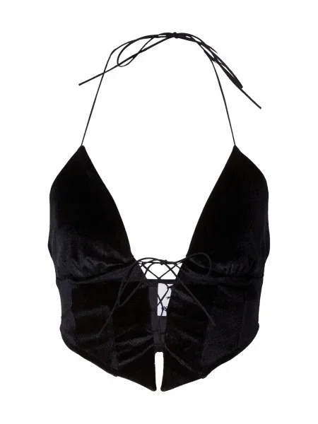 VIERVIER Top Meryem' negru