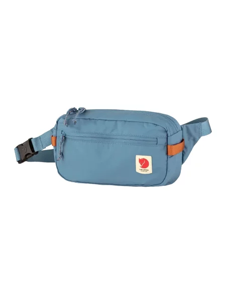 Jasnoniebieska torba biodrowa Fjällräven High Coast o pojemności 15 l niebieska
