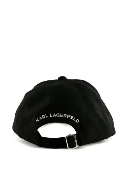 Șapcă Karl Lagerfeld cu autograf negru