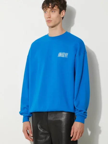 Awake NY melegítőfelső Awake Crewneck kék