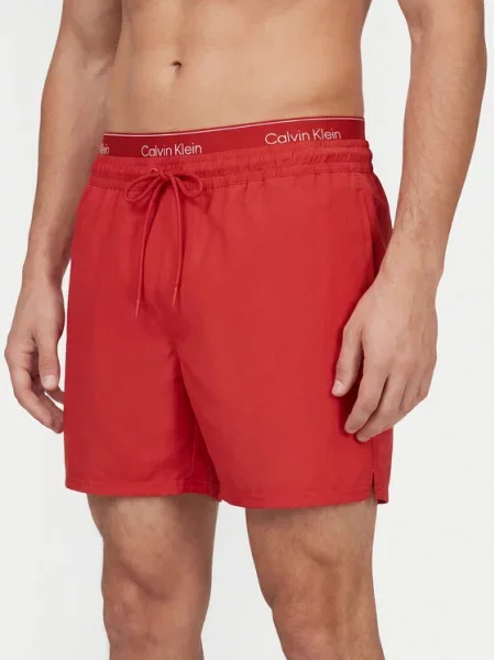 Plavecké šortky Calvin Klein Swimwear červené