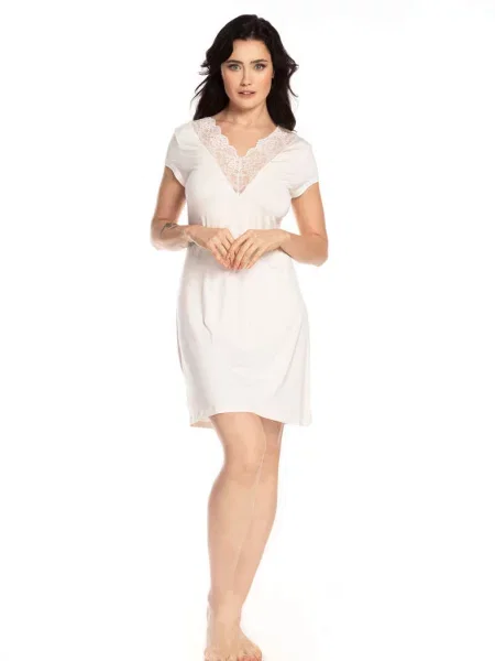 Короткая ночная рубашка Effetto бежевая