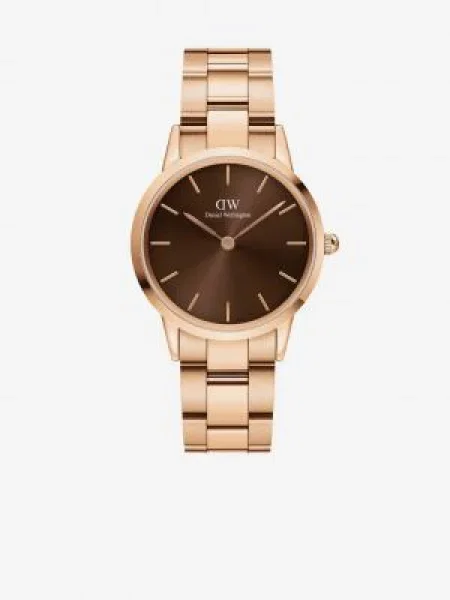 Dámske hodinky v ružovozlatej farbe Daniel Wellington Iconic Link
