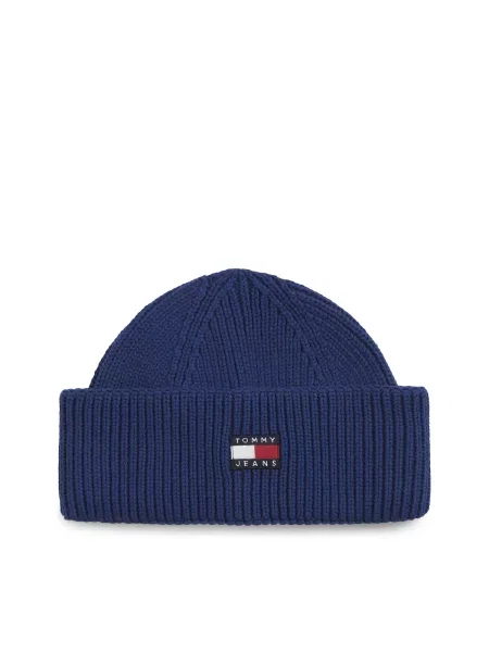 Tommy Jeans Căciulă HERITAGE bleumarin / roșu alb