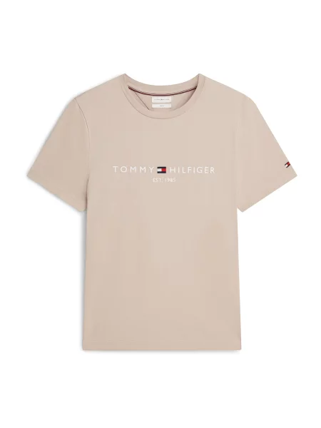 TOMMY HILFIGER Tricou bej alb