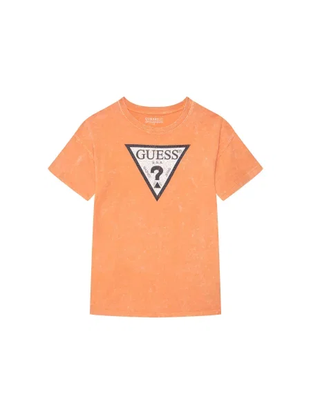 Guess T-shirt Relaxed Fit narančasta