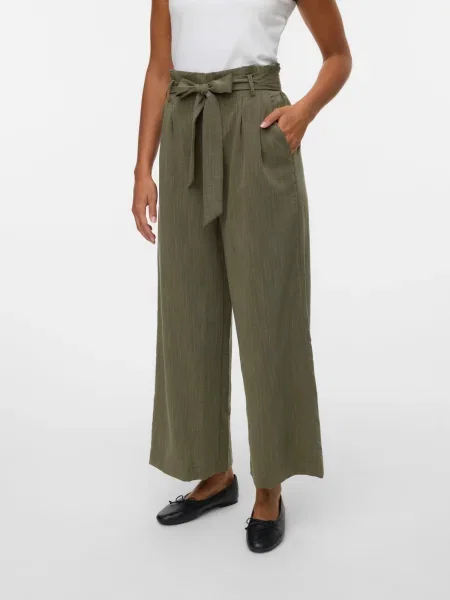VERO MODA Pantaloni cutați VMSYDNEY oliv