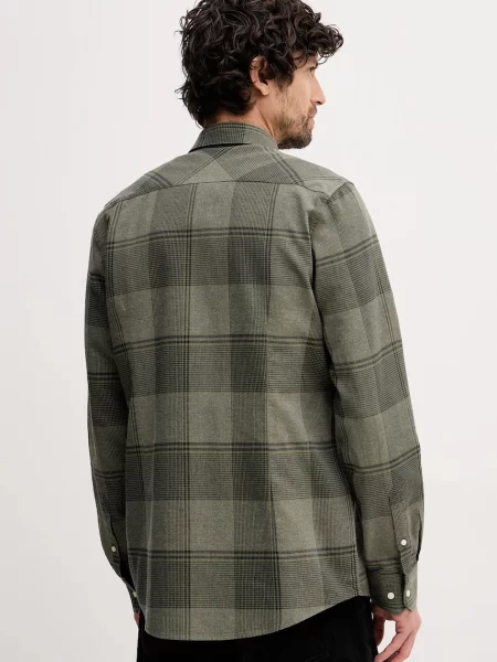 Сорочка Barbour Heaney slim комір button-down зелений