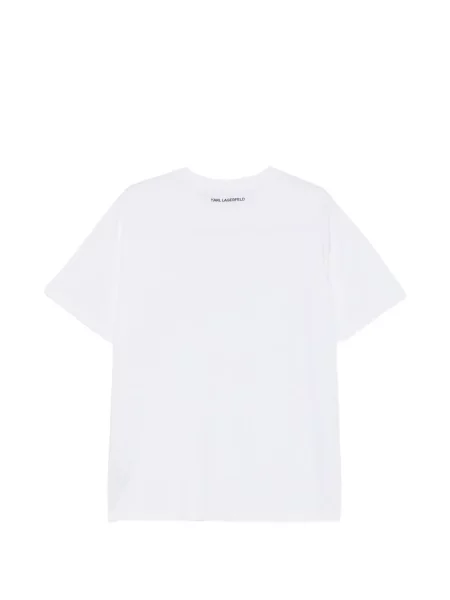 Stras tricou Karl Lagerfeld alb