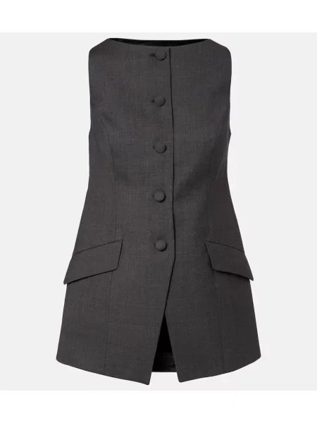 Kamizelka Róhe wełniana szara