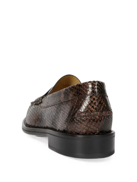 Pantofi loafer Paul Smith cu model piele de șarpe maro