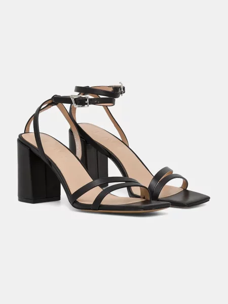 Answear Lab sandale de piele crem negru