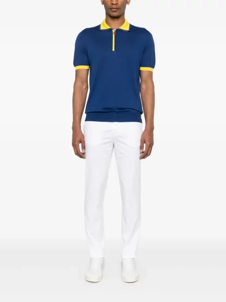 Tricou polo Kiton albastru