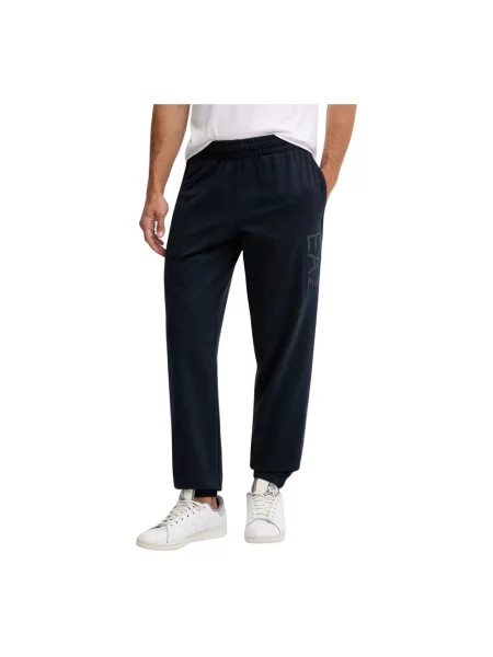 Emporio Armani spodnie dresowe niebieskie