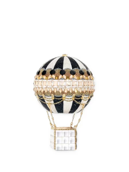 Geantă shopper Judith Leiber negru
