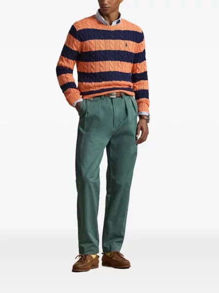 Czapka z daszkiem Polo Ralph Lauren w kratkę z twillu biznesowa niebieska