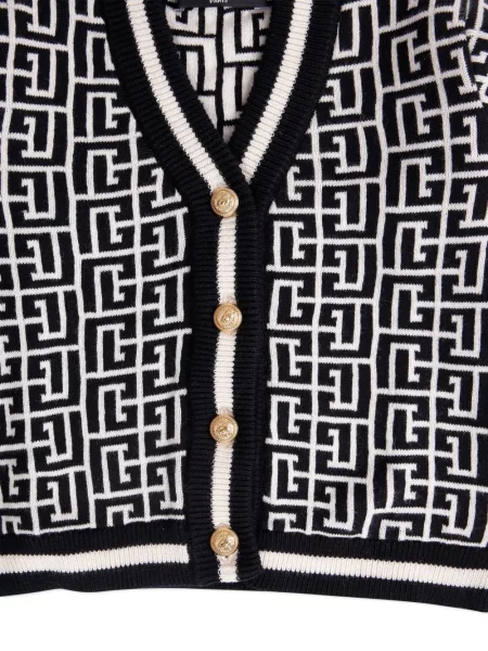 Kardigan dziecięcy Balmain czarny
