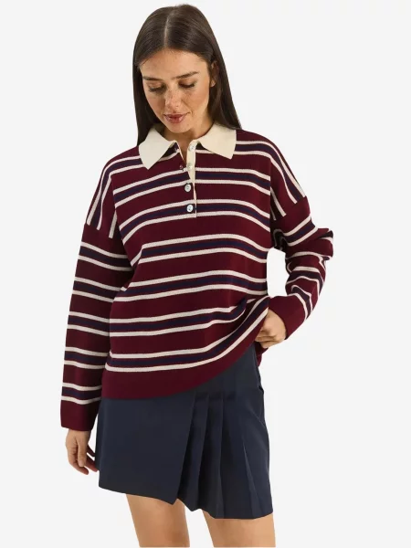 Bianco Lucci Pulóver Pullover burgundi vörös