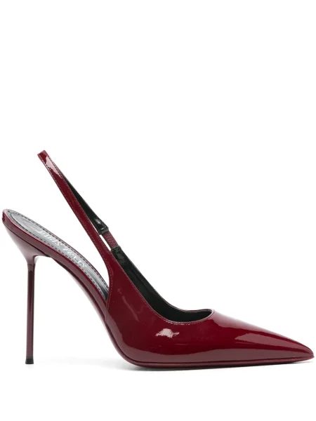 Pantofi cu toc Paris Texas slingback roșu