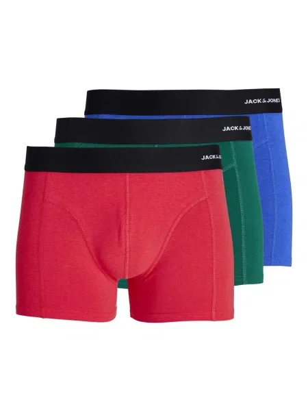 JACK & JONES Boxeri albastru / verde / roșu negru