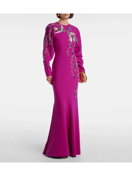 Rochie Costarellos de cristal violet