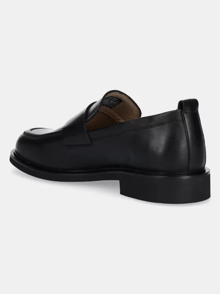 Kožené mokasíny Calvin Klein SQ RUBBER LOAFER černá