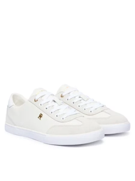 Tommy Hilfiger TH CHIC LOW VULC tenisice za žene od kože bijela