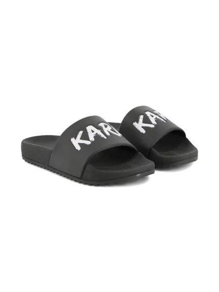 Dětské pantofle Karl Lagerfeld černé