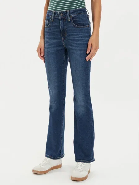 Дънки Levi's HIGH RISE BOOTCUT с висока талия тъмносиньо