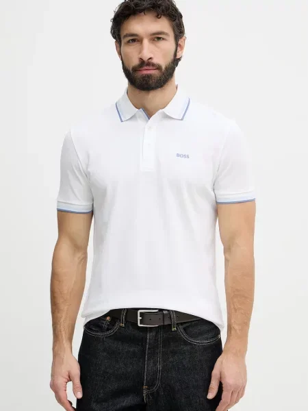 Polotričko Boss Green bílé