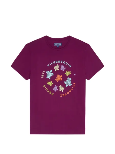 Tričko Vilebrequin s potiskem fialové