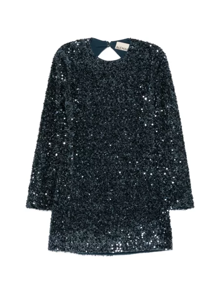 Rochie mini Alemais cu paiete albastru
