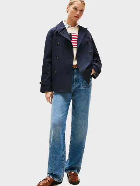 Тренч Tommy Hilfiger синій