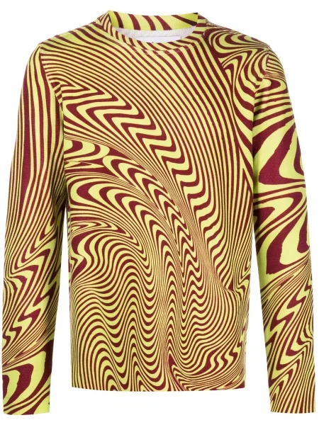 Pulover Aztech Mountain din jacard roșu