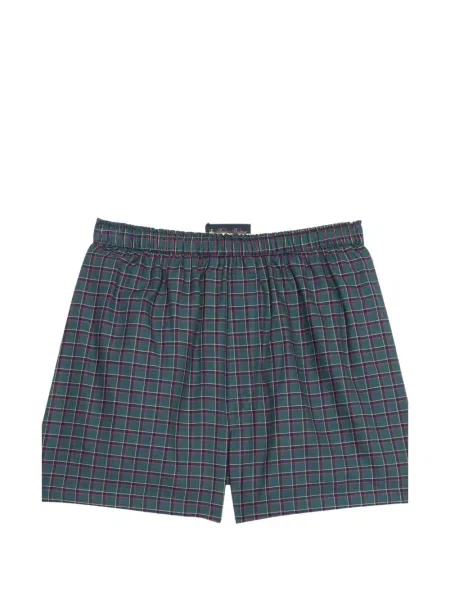Boxeri Brooks Brothers în carouri verde