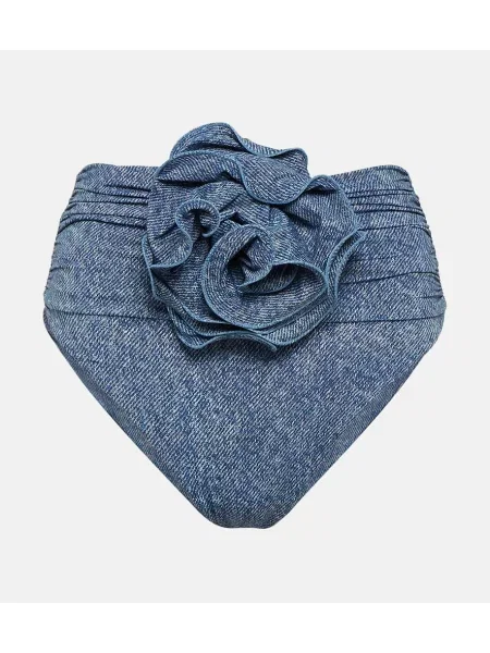 Bikini Magda Butrym cu imagine albastru